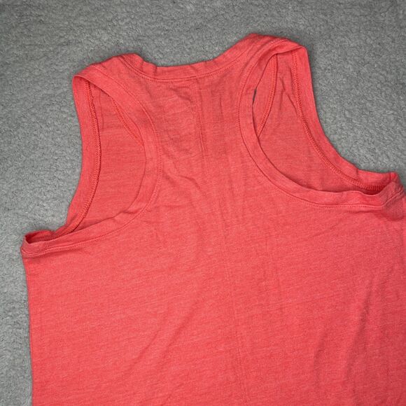 The North Face Tank Womens Medium Orange Classic Fit Sleeveless Logo Muscle Tee - Picture 10 of 11